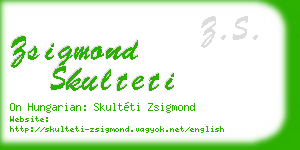 zsigmond skulteti business card
