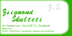 zsigmond skulteti business card